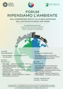 FORUM RIPENSIAMO L'AMBIENTE - 21 DICEMBRE 2022