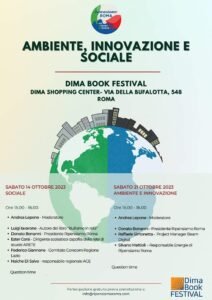 AMBIENTE, INNOVAZIONE E SOCIALE AL DIMA BOOK FESTIVAL