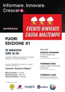 EVENTO DI PUNTO EDUCA RINVIATO